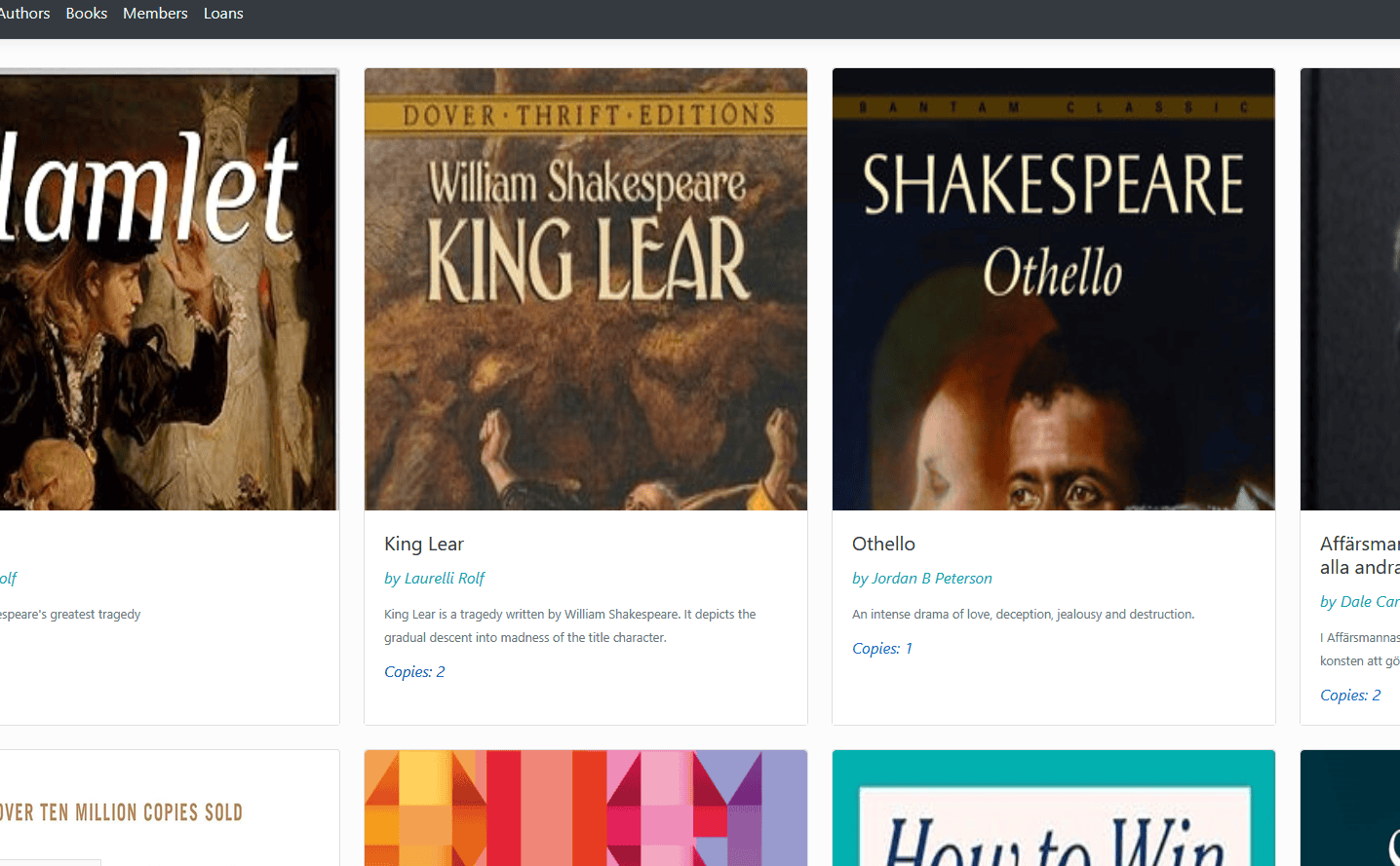 C# Library Management System