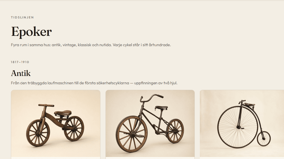 En cykelkatalog